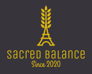 Gold Wheat French Bakery logo design