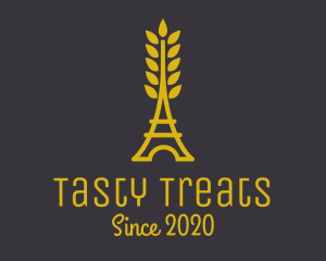 Gold Wheat French Bakery logo design