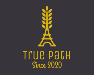 Gold Wheat French Bakery logo design