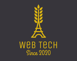 Gold Wheat French Bakery logo design