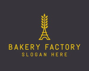 Gold Wheat French Bakery logo design