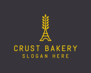 Gold Wheat French Bakery logo design