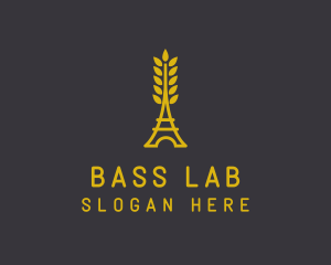 Gold Wheat French Bakery logo design