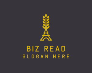 Gold Wheat French Bakery logo design