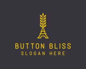 Gold Wheat French Bakery logo design