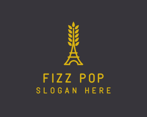 Gold Wheat French Bakery logo design