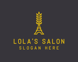 Gold Wheat French Bakery logo design