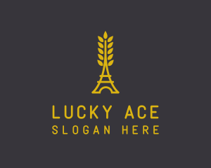 Gold Wheat French Bakery logo design