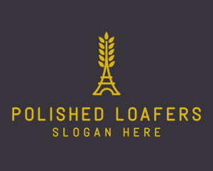 Gold Wheat French Bakery logo design