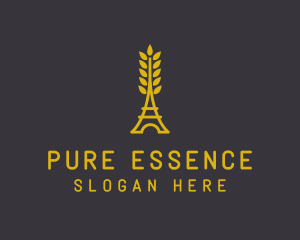 Gold Wheat French Bakery logo design