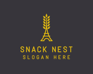 Gold Wheat French Bakery logo design