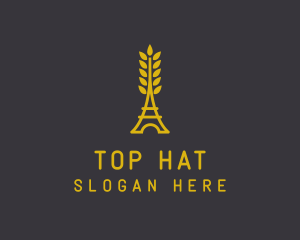 Gold Wheat French Bakery logo design