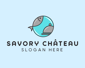 Fish Restaurant Bell logo design