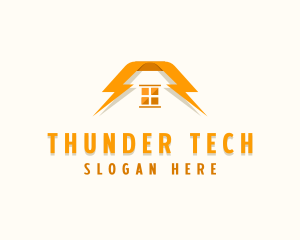 Thunder Bolt Lightning Energy logo design