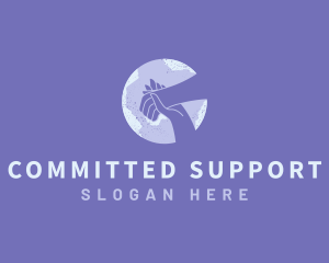 Charity Support Humanitarian logo design