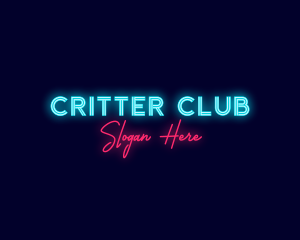 Generic Neon Shop logo design