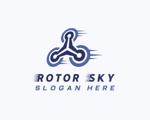 Drone Surveillance Rotorcraft logo design