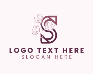 Floral Salon Letter S logo