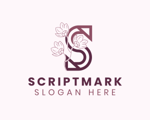 Floral Salon Letter S logo design