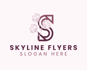 Floral Salon Letter S logo design