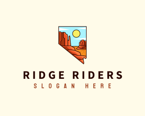 Nevada Red Rock Canyon logo design