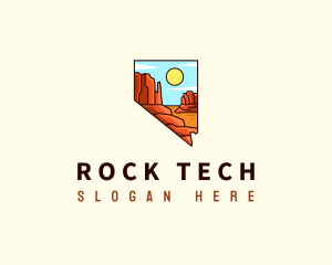 Nevada Red Rock Canyon logo design