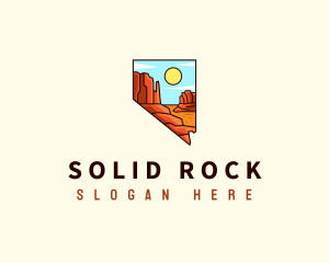 Nevada Red Rock Canyon logo design