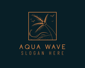 Tropical Ocean Wave logo design