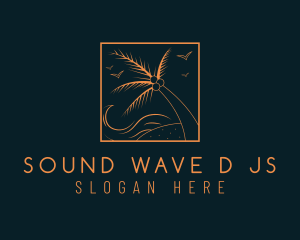 Tropical Ocean Wave logo design