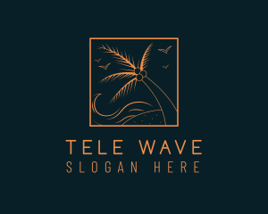 Tropical Ocean Wave logo design