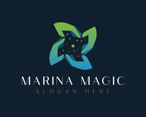 Star Cosmic Hand logo design