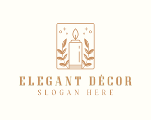 Candle Decor Candlelight logo design