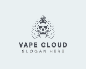 Skull Vape Smoking logo