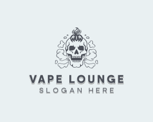 Skull Vape Smoking logo