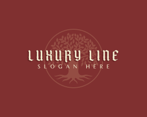 Luxury Tree Roots logo design