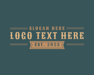 Masculine Rustic Western logo