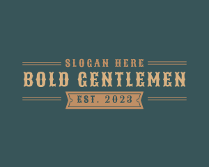 Masculine Rustic Western logo