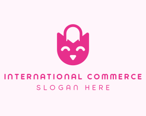 Smiling Shopping Bag logo design