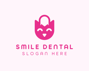 Smiling Shopping Bag logo design