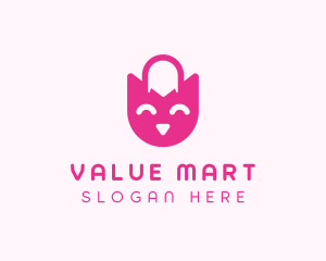 Smiling Shopping Bag logo design