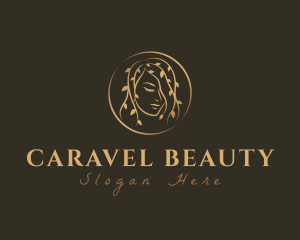 Woman Natural Beauty Face logo design