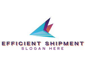 Plane Shipping Delivery logo design