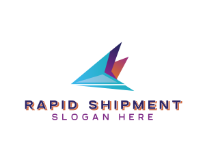 Plane Shipping Delivery logo design