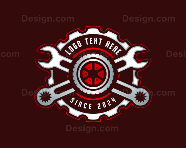 Tire Wrench Repair Logo