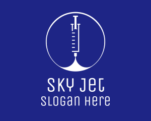 Medical Vaccination Syringe Logo