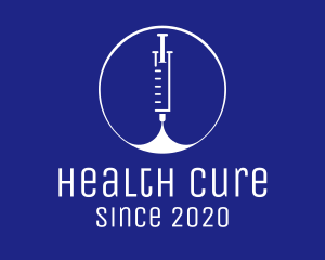 Medical Vaccination Syringe logo