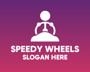 Steering Wheel Driver logo design