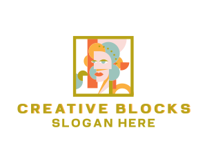 Creative Woman Paint logo design