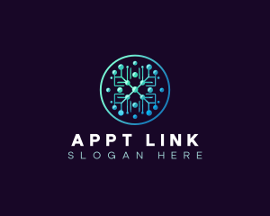 Link Circuit Network logo design