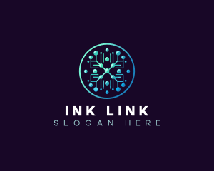 Link Circuit Network logo design